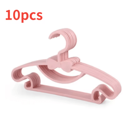 Kids Clothes Hangers Set 10pcs Windproof Baby & Childrens Plastic Hangers beige 20pcs