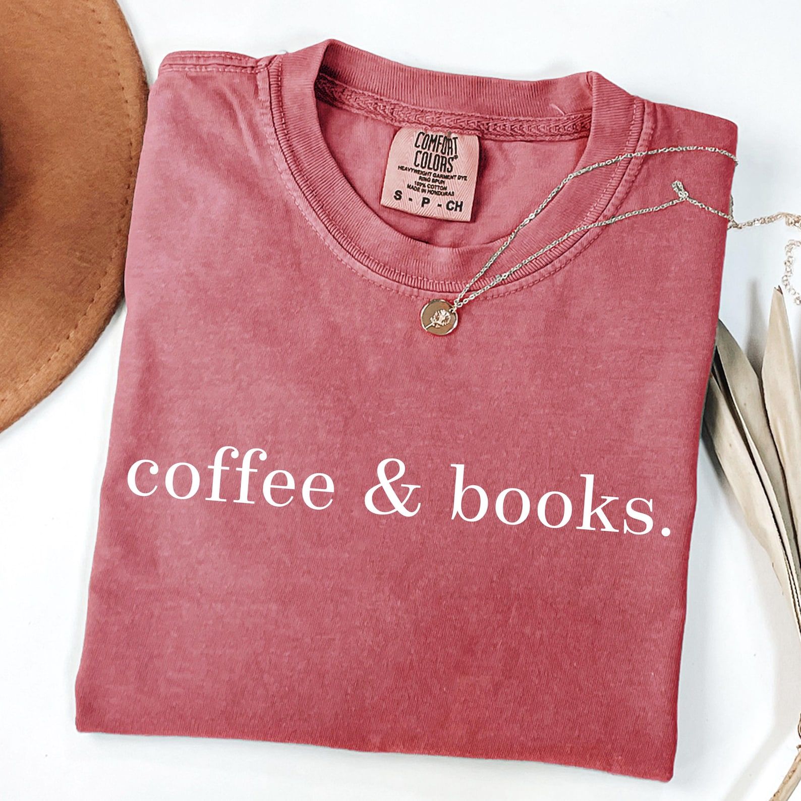 Coffee And Books Shirt Minimalist Aesthetic Tee Book Lover Graphic T Shirt Casual Womens Top pink l sweatshirt