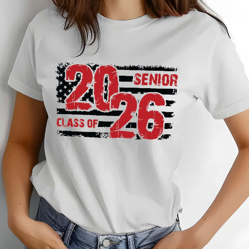 Senior Class Of 2026 Shirt USA Flag Graphic Tee Patriotic Graduation T Shirt Casual Womens Top dark Grey 2xl t Shirt