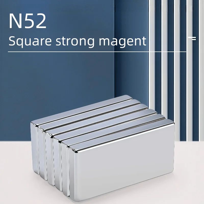 10pcs N52 Strong Neodymium Square Magnets Set Heavy Duty Magnetic Blocks For Office, Fridge & DIY Use 10pcs 30x10x2mm