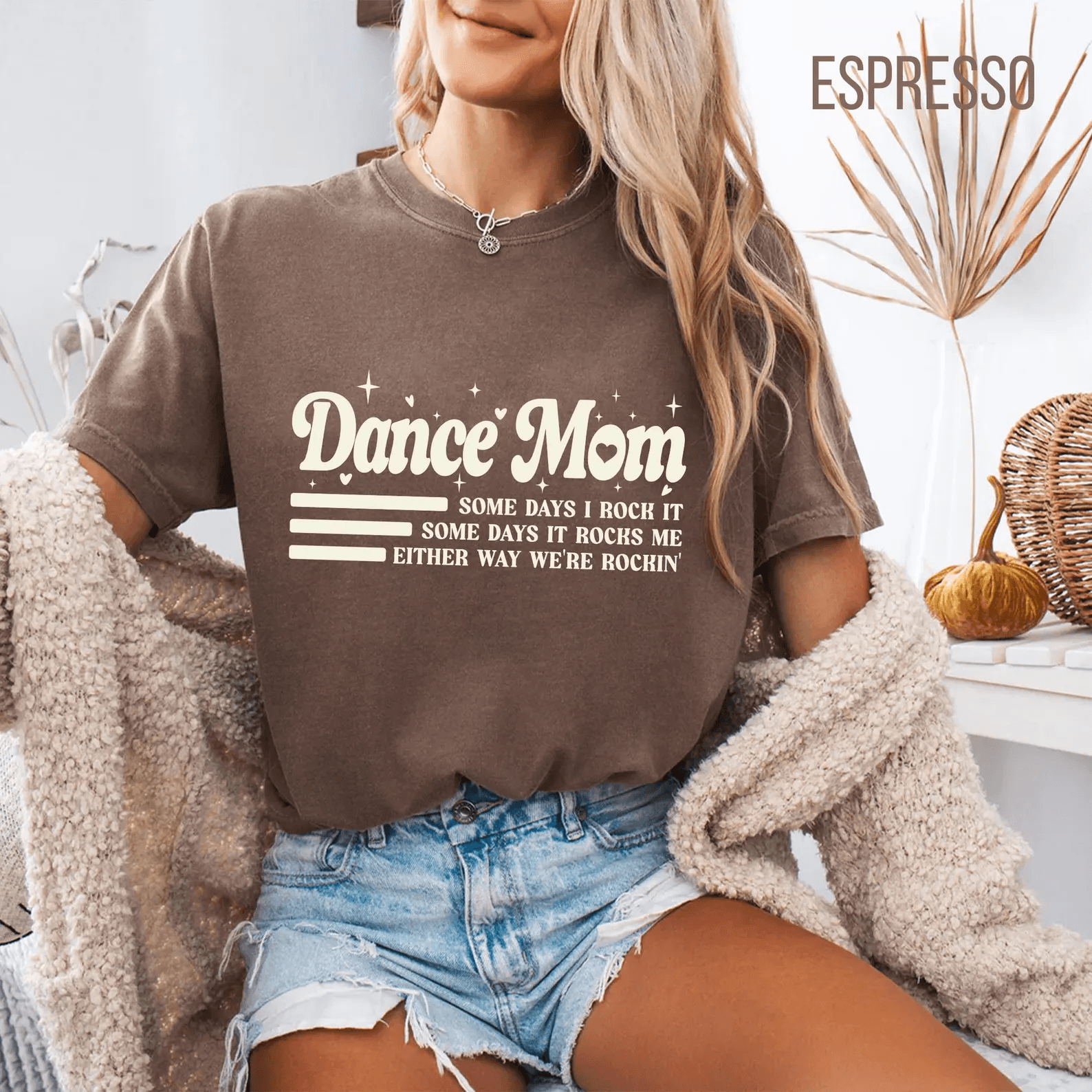 Funny Dance Mom Shirt Some Days I Rock It Groovy Dance Mom Life Tee Gift yellow s t Shirt