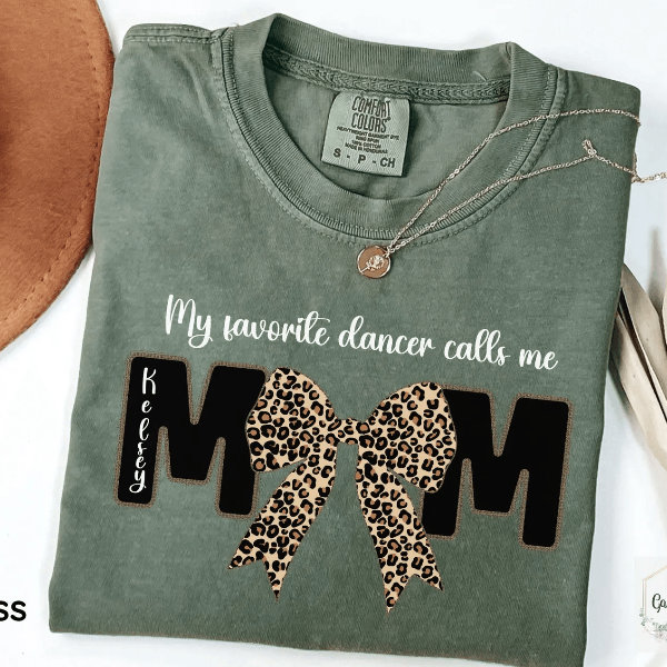 Comfort Colors Personalized Dance Mom Shirt Custom Name Dance Mom Gift Tee brown s sweatshirt