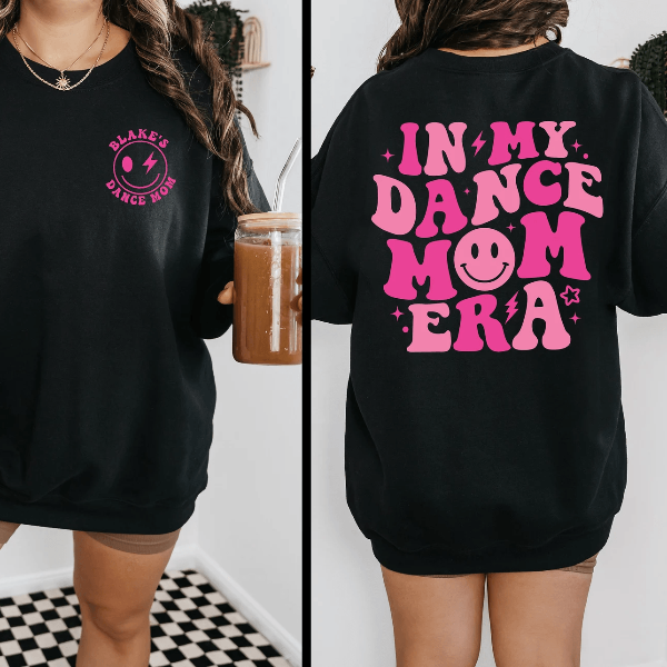 Personalized Dance Mom Era Sweatshirt Custom Ballet Mom Hoodie Gift yellow s sweatshirt