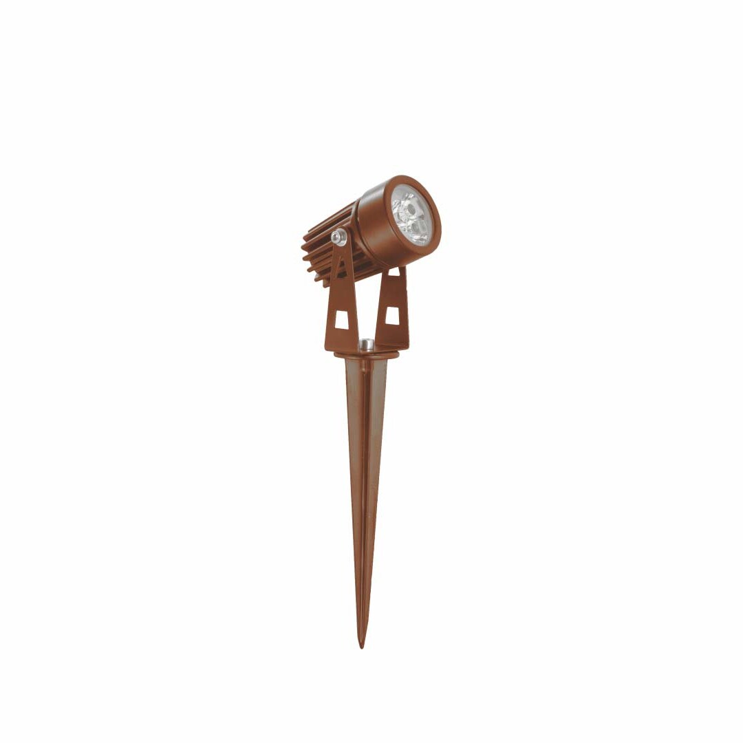 ZAS 3W Mini-Rund-LED-Außenstrahler, Corten-Farbe, 2200K - Beneito & Faure für hochwertige Architekturbeleuchtung Image