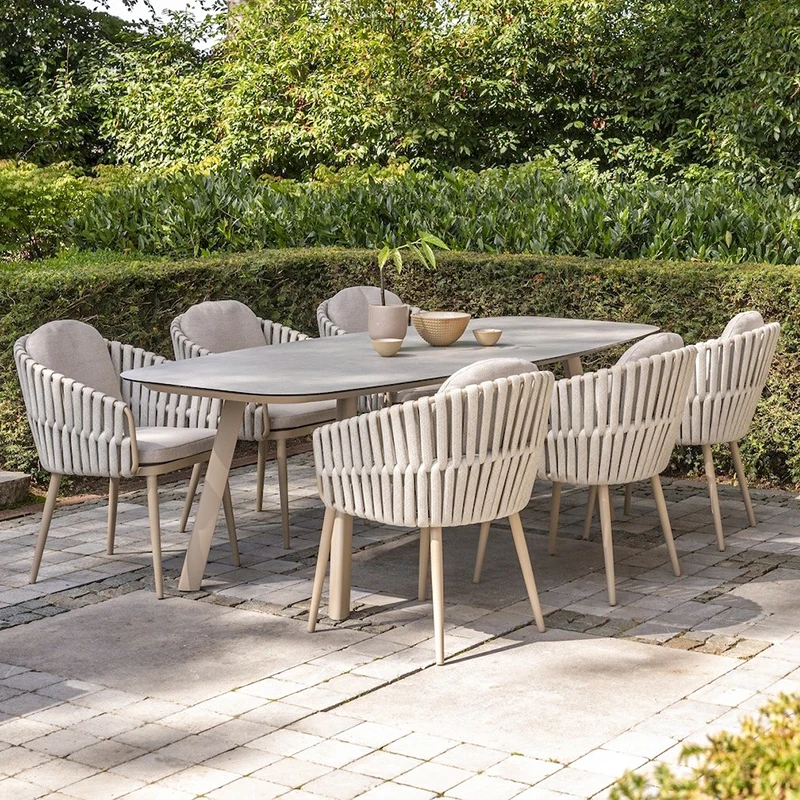 Outdoor Tables and Chairs Courtyard High-end Furniture Waterproof Sun Protection Hotel Outdoor Leisure Garden Table Set