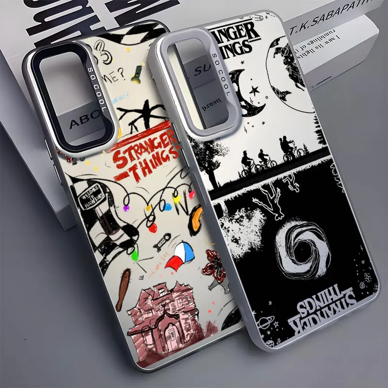 Custodia per telefono per Oppo A16s A54s A57 A58 A60 A74 A78 A95 Find X3 Lite Reno 5 6 Lite 8T 10 11 12 13 S-Stranger T-Things