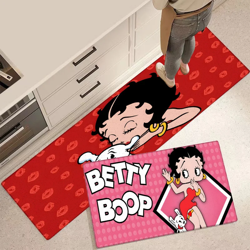 Entrance Front Door Doormat Anime Bettys Boops Non-slip Kitchen Rug Living Room Rugs Balcony Bathroom Foot Mat Floor Mats Carpet