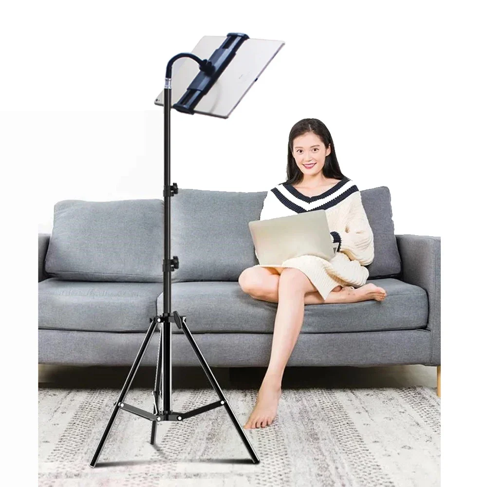 Faltbares, ausziehbares 56cm-160cm Handy-Livestream-Stativ, multifunktionales Foto- und Videoaufnahme-Selfie-Stativ Image