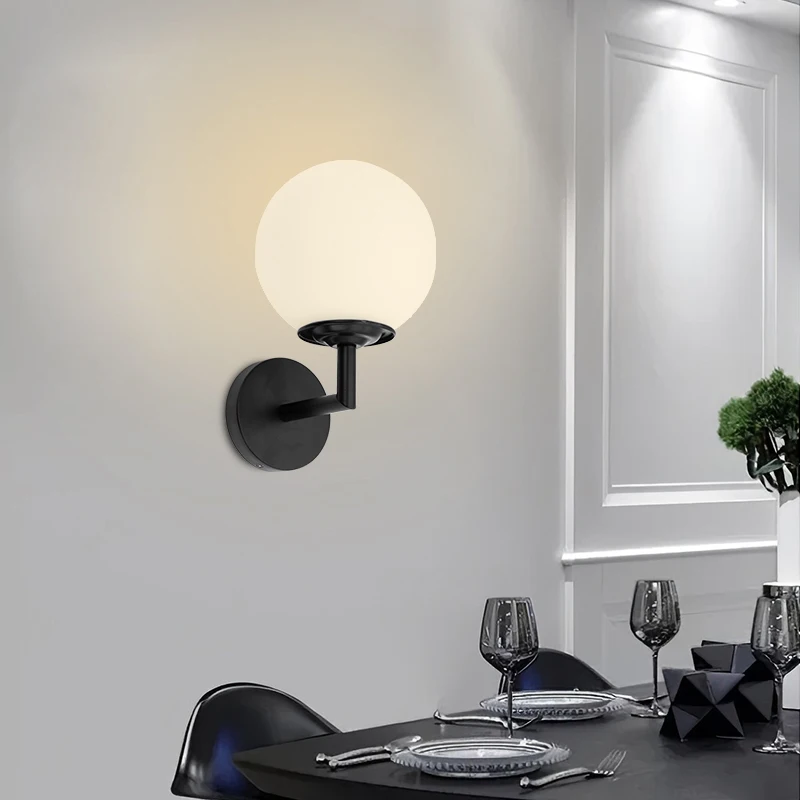 Nordische Moderne Wandleuchten für Schlafzimmer PVC-Kugel LED-Wandbeleuchtung Wandlampen Badezimmer-Spiegelbeleuchtung Treppenbeleuchtung