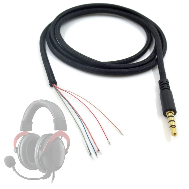 Kopfhörer Kabel 3,5mm Stecker Jack Stecker Cord Linie für Hyper X Cloud II Core Pro Cloudx -Stinger revolver S Image