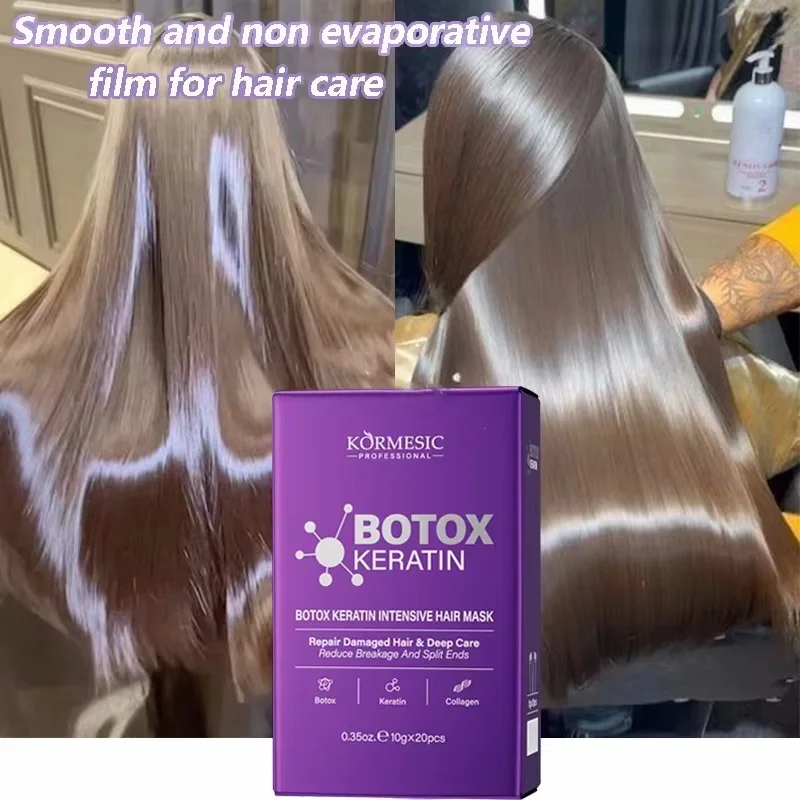 Keratin-Haarmaske Magische 5-Sekunden-Reparatur für Geschädigtes, Krauses, Weiches, Glattes, Glänzendes Haar Tiefenwirksame Feuchtigkeitspflege Haar-Reparatur-Maske Image