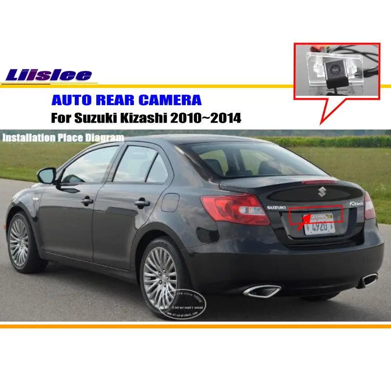Für Suzuki Kizashi 2010-2014 Auto Rückfahrkamera Backup Parkplatz Zurück AUTO HD CCD CAM Zubehör Kit Image