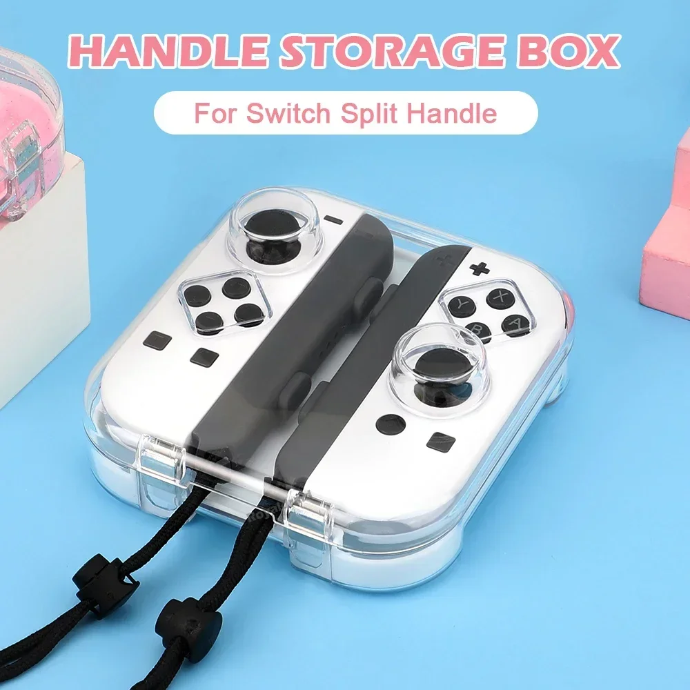 Für Joypad Staubdichte, hochdurchlässige PC-Schutzhülle, transparente Aufbewahrungsbox für Switch/OLED Joypad-Griff-Aufbewahrungsbox Image