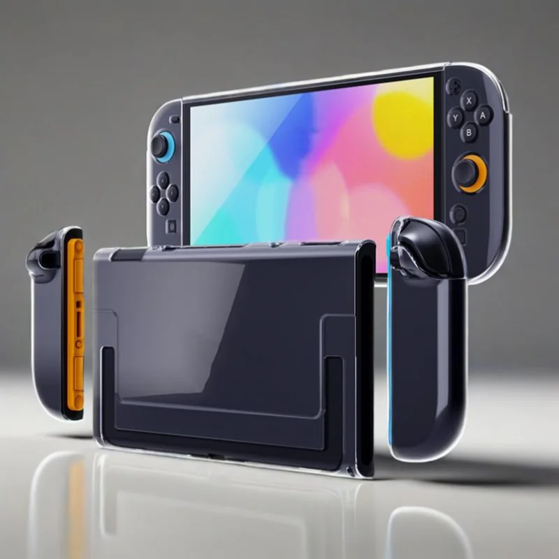 Für Switch2 Grip Stoßfeste Schale TPU Komfort Fall Ergonomisches Design Spielkonsole Schutzhülle Transparente Abdeckung Image