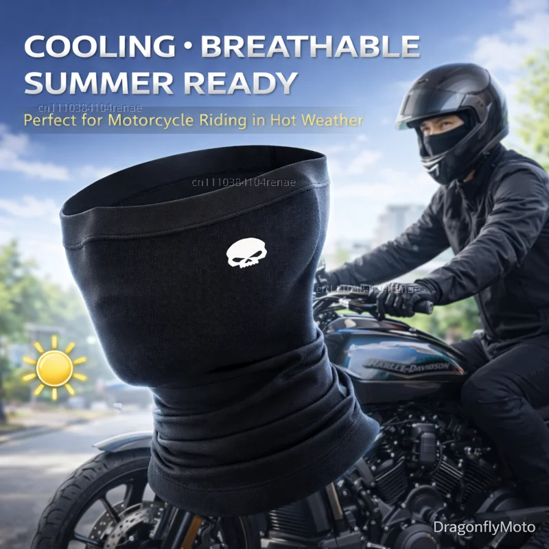 Für Harley Davidson ADV 1250 PA1250 Special Softail Sportster Touring Motorrad Sommerkühlung Atmungsaktive Gesichtsmaske Halstuch