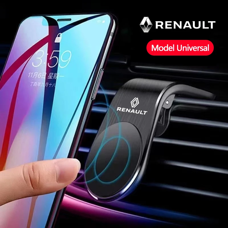 Magnetische Auto-Handyhalterung für Lüftungsschlitze, GPS-Halterung für Renault Clio, Koleos, Megane, Espace, QM6, Kadjar, Captur, Scenic