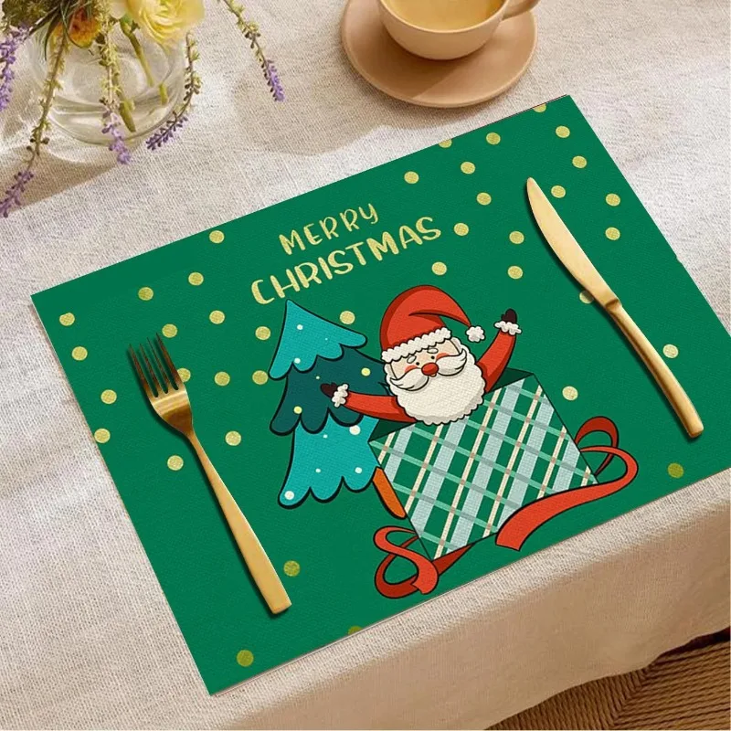 Weihnachten Tischset Weihnachtsmann Nussknacker Druck Tischset Küche Tischset Couchtisch Tischset Home Dekoration Weihnachtsgeschenk