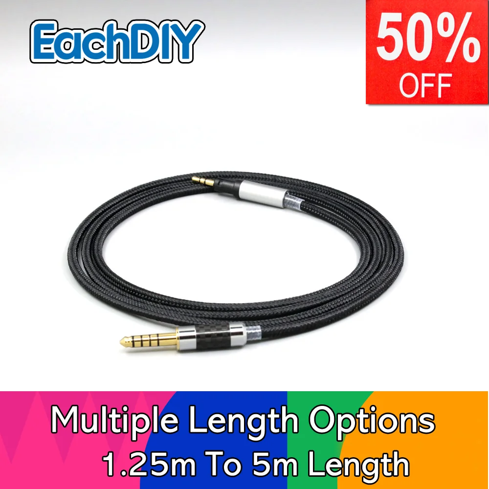 Superweiches Kopfhörer-Nylon-OFC-Kabel für österreichisches Audio Hi-X15 Hi-X65 Hi-X50 X55 Kopfhörer LN008975 Image