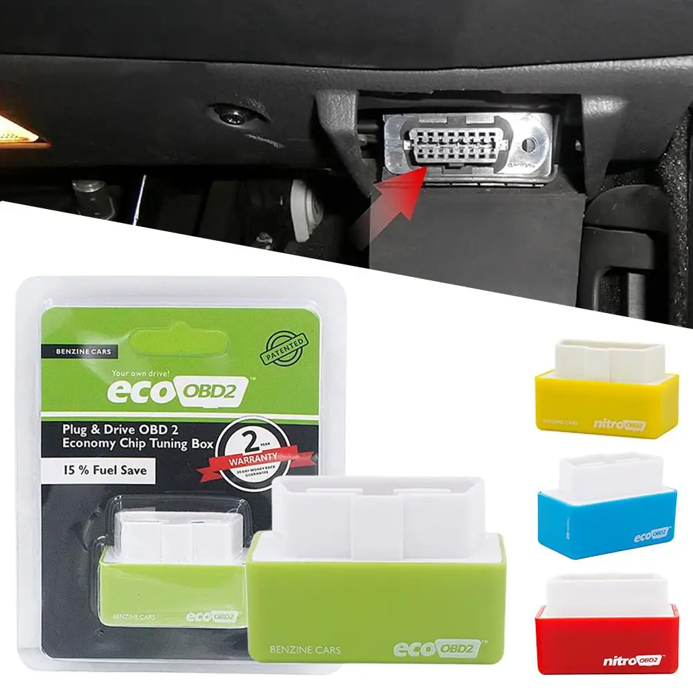 Boîtier de réglage économique pour économie de carburant, puce de réglage Nitro/Eco OBD2 pour voitures diesel, économiseur de carburant, dispositif d