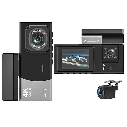 1080p Neues Design / mit Rückfahrkamera Auto dvr 170 Grad Weiter Winkel 2 Zoll IPS Autokamera mit Bewegungserkennung / Schleifenaufnahme / Wasserdicht Auto-Recorder Image