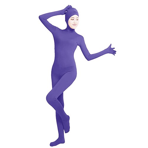 Zentai-Anzüge Catsuit Ganzkörperanzug Karnevalskostüm Ganzkörperanzug Königstag Alle Einfarbig Lycra Kostüm für Party Bühne Kinder Erwachsene Image
