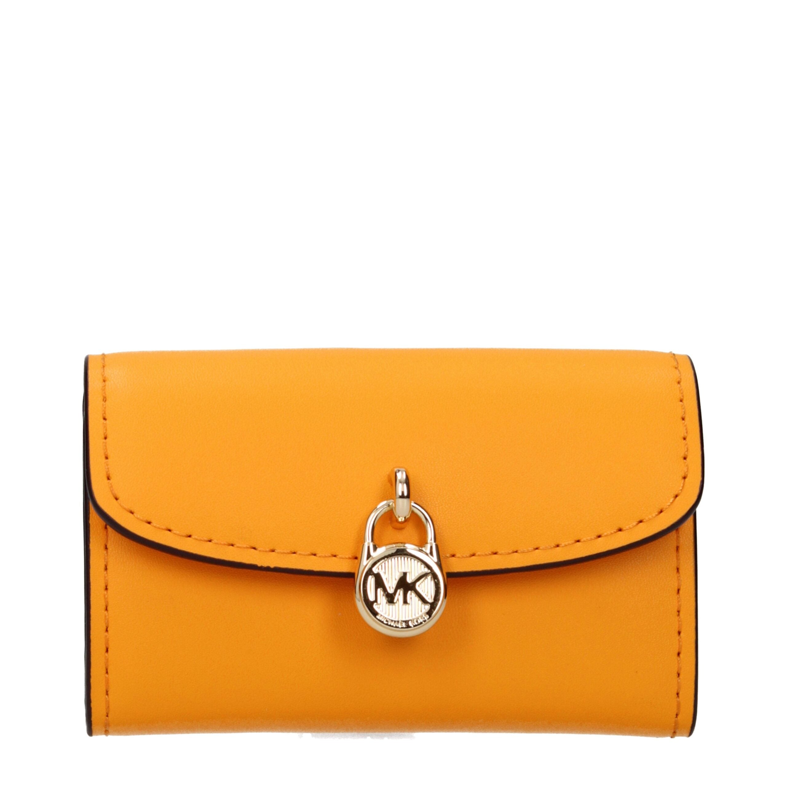 Michael Kors Orange Leder Geldbörse Einheitsgröße