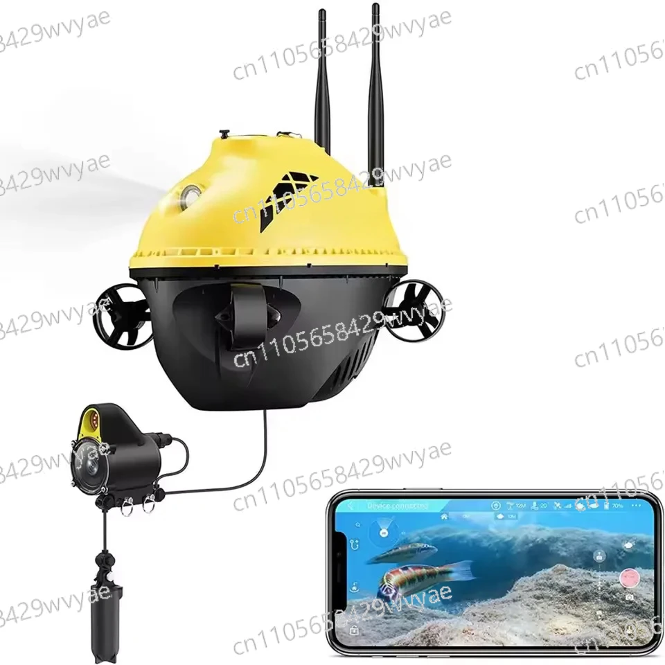 256G GPS 4-Achsen-Propeller Abnehmbarer Akku Tauchausrüstung F1 Pro Unterwasser-ROV-Drohne Ausgestattet mit 4K-Kamera Image