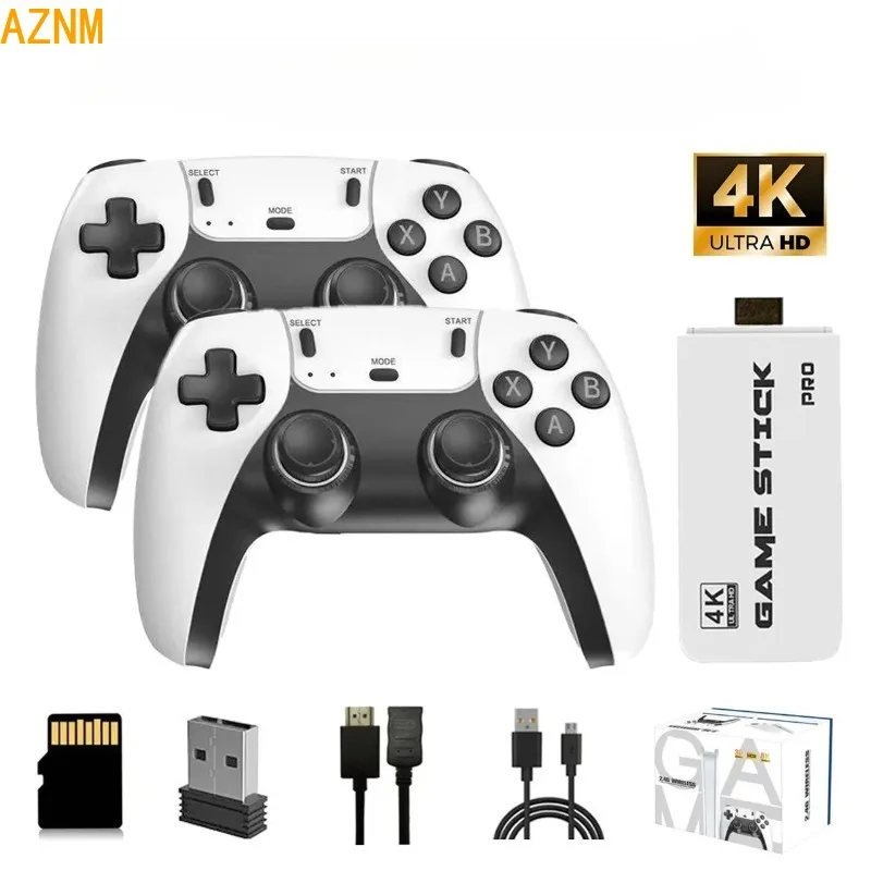 M15 4K Kabellose Spielkonsole mit 64GB TF-Karte & Dualen 2,4G Controllern Kompatibel mit PS1/Arcade & Klassischen Spielen Image