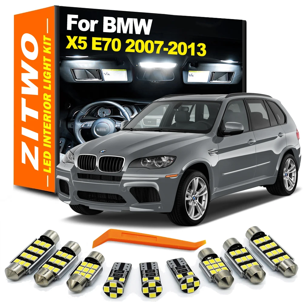 ZITWO 23Pcs Canbus Led-lampe Innen Dome Tür Platte Licht Kit Für BMW X5 E70 2007 2008 2009 2010 2011 2012 2013 Zubehör Image