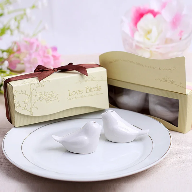 Liebesvogel-Salz- und Pfefferstreuer, Hochzeitsgeschenke und Geschenke für Gäste, Souvenirs, Dekoration, Event- und Party-Küchenzubehör Image