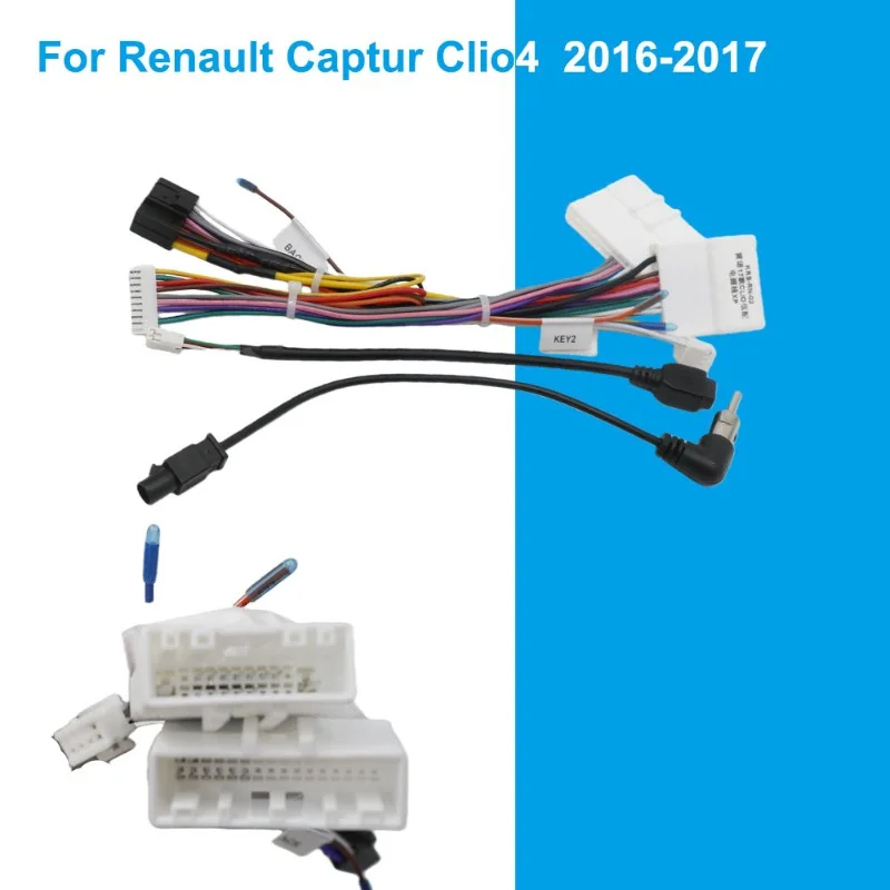 Für Renault Captur Clio 4 2016-2017 Niedrige Version Auto Radio Kabelbaum Android Multimedia Canbus Adapter Image