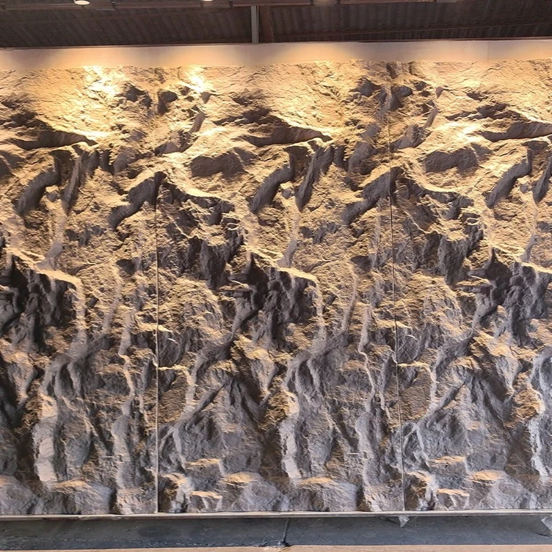 PU-Stein-Hintergrundwand, simulierter Stein-Hintergrund für den Innen- und Außenbereich