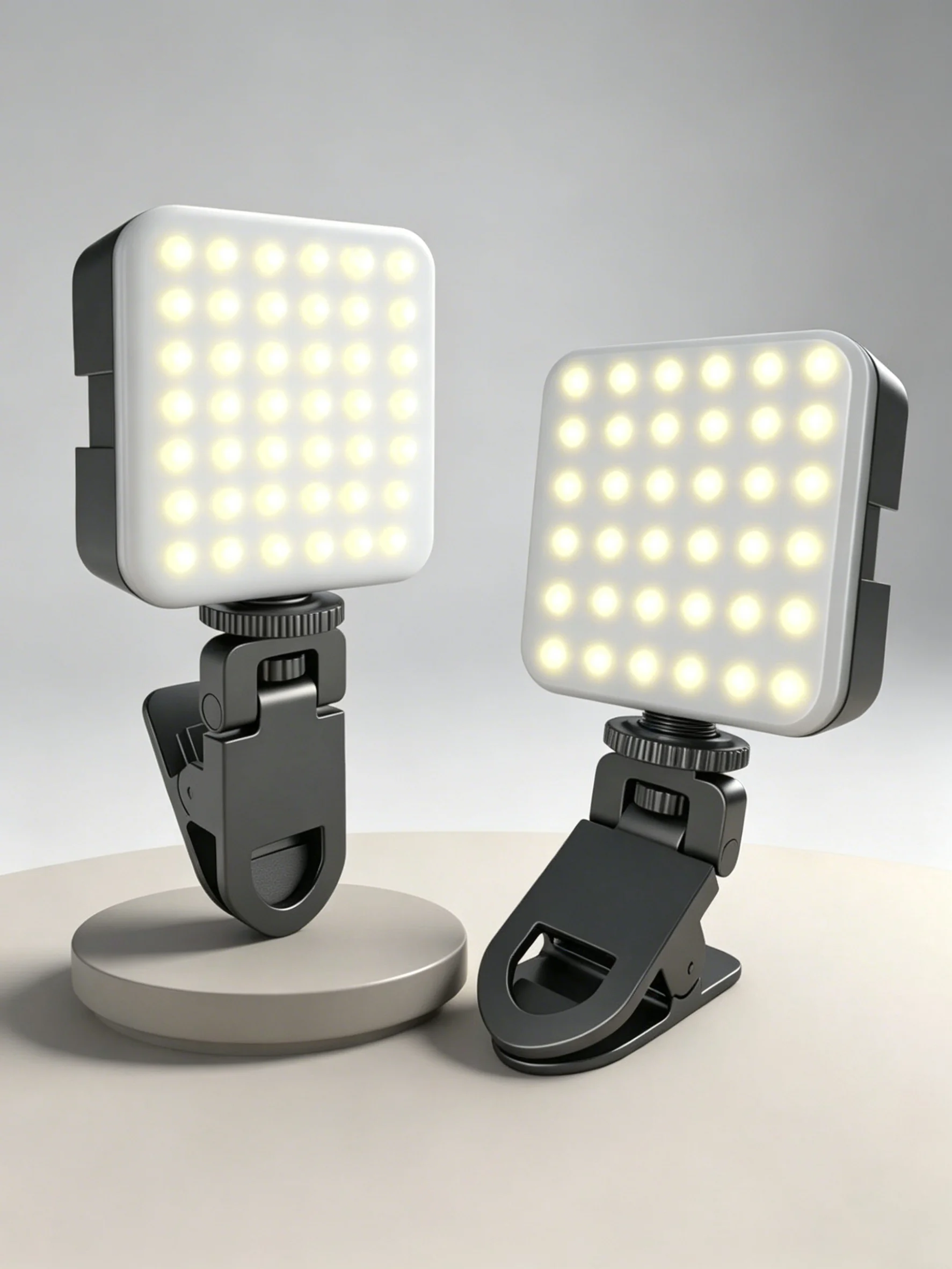 LED-Klemmleuchte, Tragbares Fotografie-Aufhellungslicht für Smartphone, Laptop, Ideal für Selfies, Livestreams, Zoom-Meetings, Outdoor-Shootings