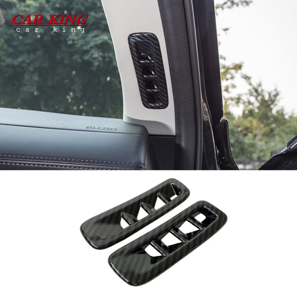 Per MAZDA CX-5 CX5 2017-2019 2020 KF Cornice Adesiva in Fibra di Carbonio per Bocchette di Ventilazione Laterali Finestrino Auto Accessori