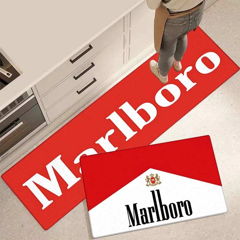 Entrance Front Door Doormat Smoking Marlboros Non-slip Kitchen Rug Living Room Rugs Balcony Bathroom Foot Mat Floor Mats Carpet