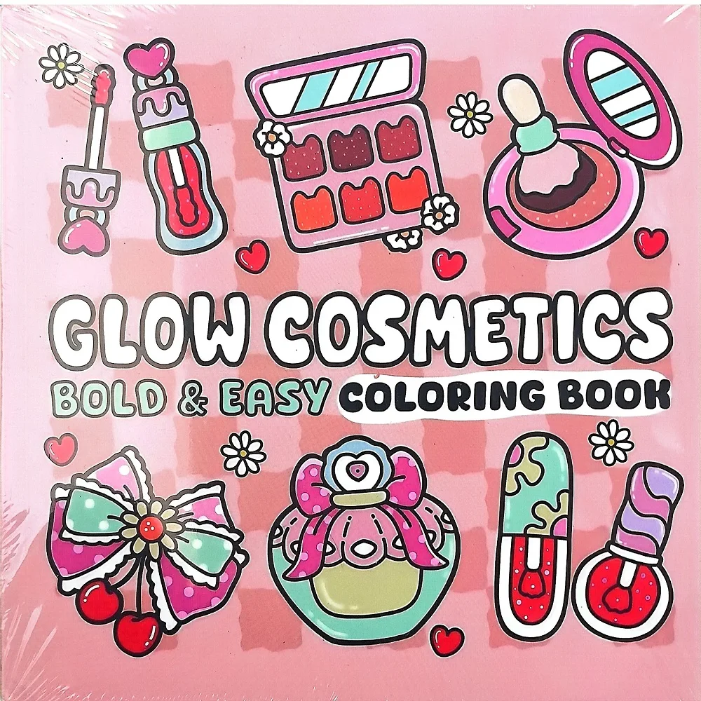 Glow Cosmetics Leicht kräftiges Malbuch für Erwachsene, süßes Design, ideales Weihnachts- und Geburtstagsfeier-Geschenk Image