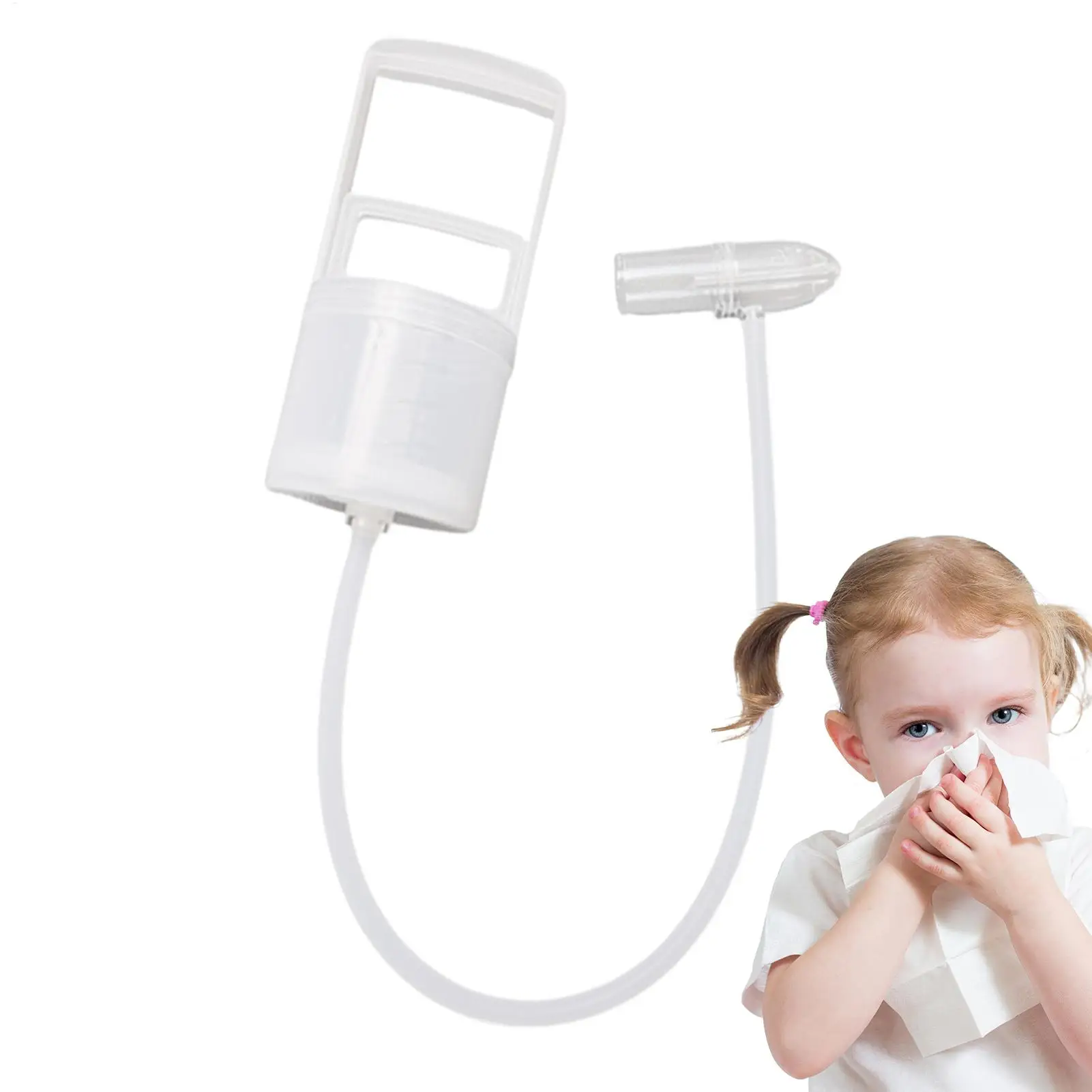 Manueller Nasensauger für Babys und Kleinkinder, einfach zu bedienen, für verstopfte Nasengänge und Nasensekret. Image