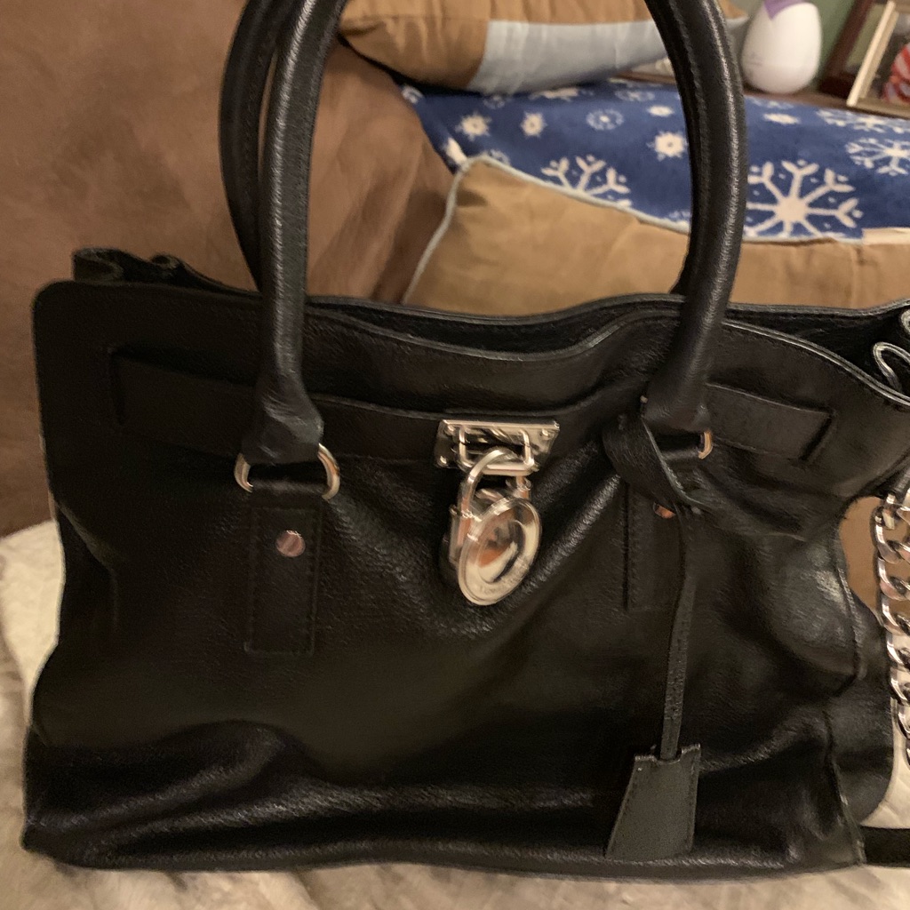 Michael Kors Accessories | Like New Large Mk Black Bag | Color: Black | Size: Os