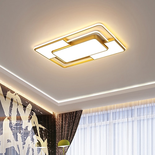 plafoniera a led lampada da soffitto in acrilico lampada da soffitto a led dorata lampada da soffitto per interni semplice lampada da soffitto moderna è adatta per camera da letto soggiorno studio e