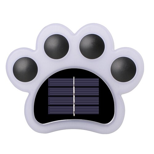 Simpatica luce solare a forma di zampa, luci da giardino impermeabili per esterni, luci da giardino a LED con animali per giardino, patio, aiuole, decorazioni per prato
