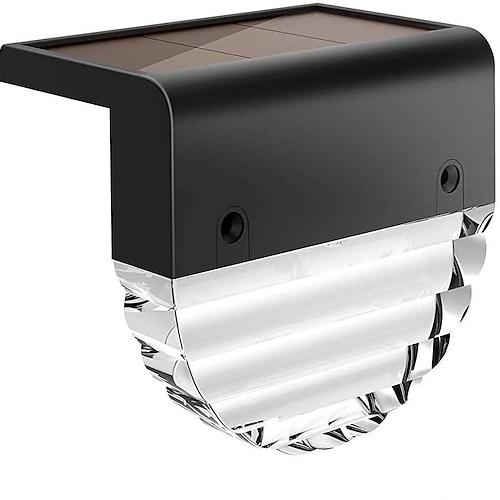 1 confezione di luci solari da esterno per terrazze, luci solari impermeabili per gradini, luci per recinzione per patio, scale, pali, vialetti, portici, passi carrai, giardino, decorazioni, luce