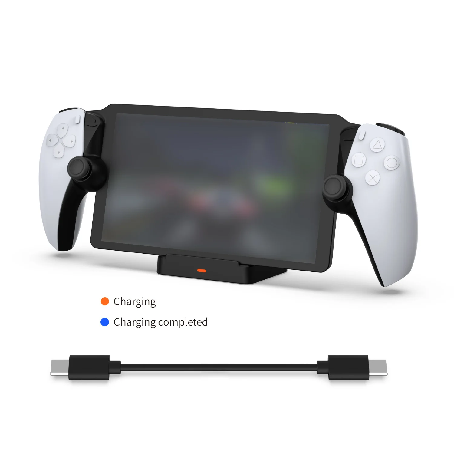 DOBE 3553 Charging Dock for PlayStation Portal,PS Portal Charger Stand with LED Indicator&Type-C Cable,PS5 Portal Accessories