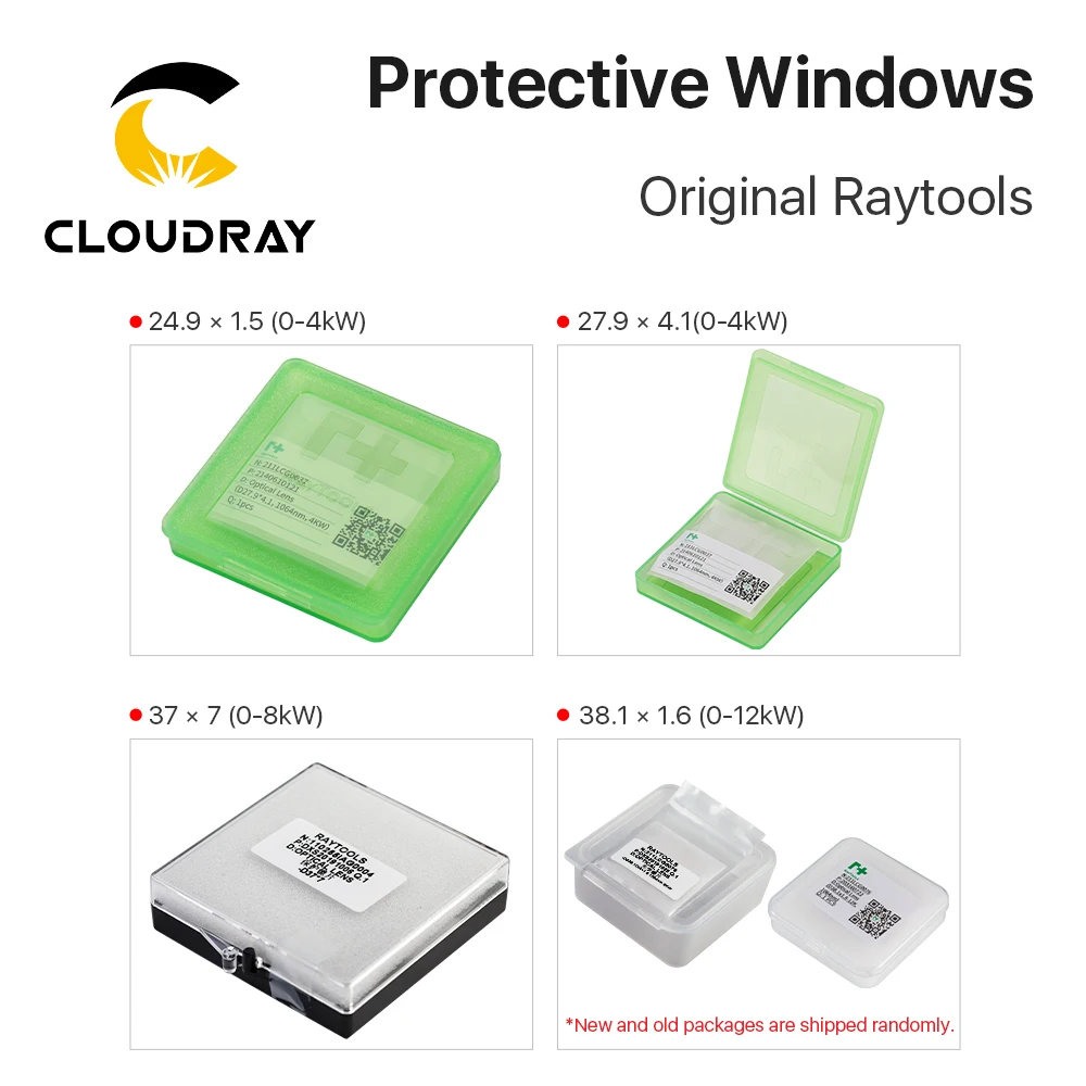 Cloudray Original Raytools Schutzhülle Windows Laser Optische Schutzhülle Objektiv für Raytools Faser Laser Kopf BT240S BM109 BM114S Image