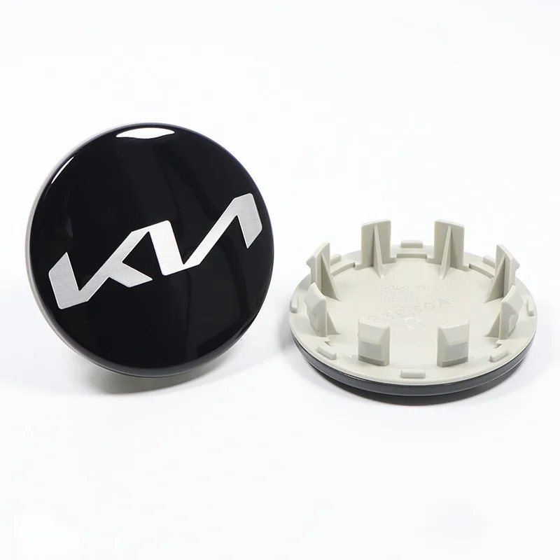 4 stücke 3D 58mm Für Auto emblem Rad hub Center Cap deckt Für KN Kia Rio Soul Forte Sportage Picanto Niro KN Styling zubehör Image