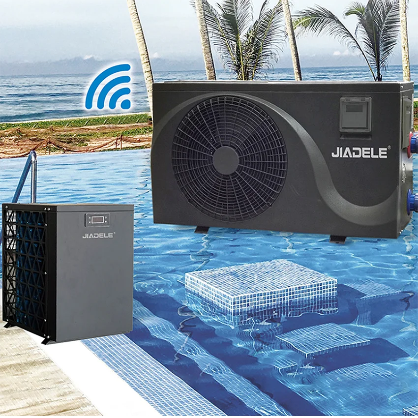 JIADELE Mini R32 Schwimmbad-Wärmepumpe DC Inverter WIFI Pool-Heizung Schwimmbad-Wärmepumpe für Schwimmbad-Wassererwärmung Image