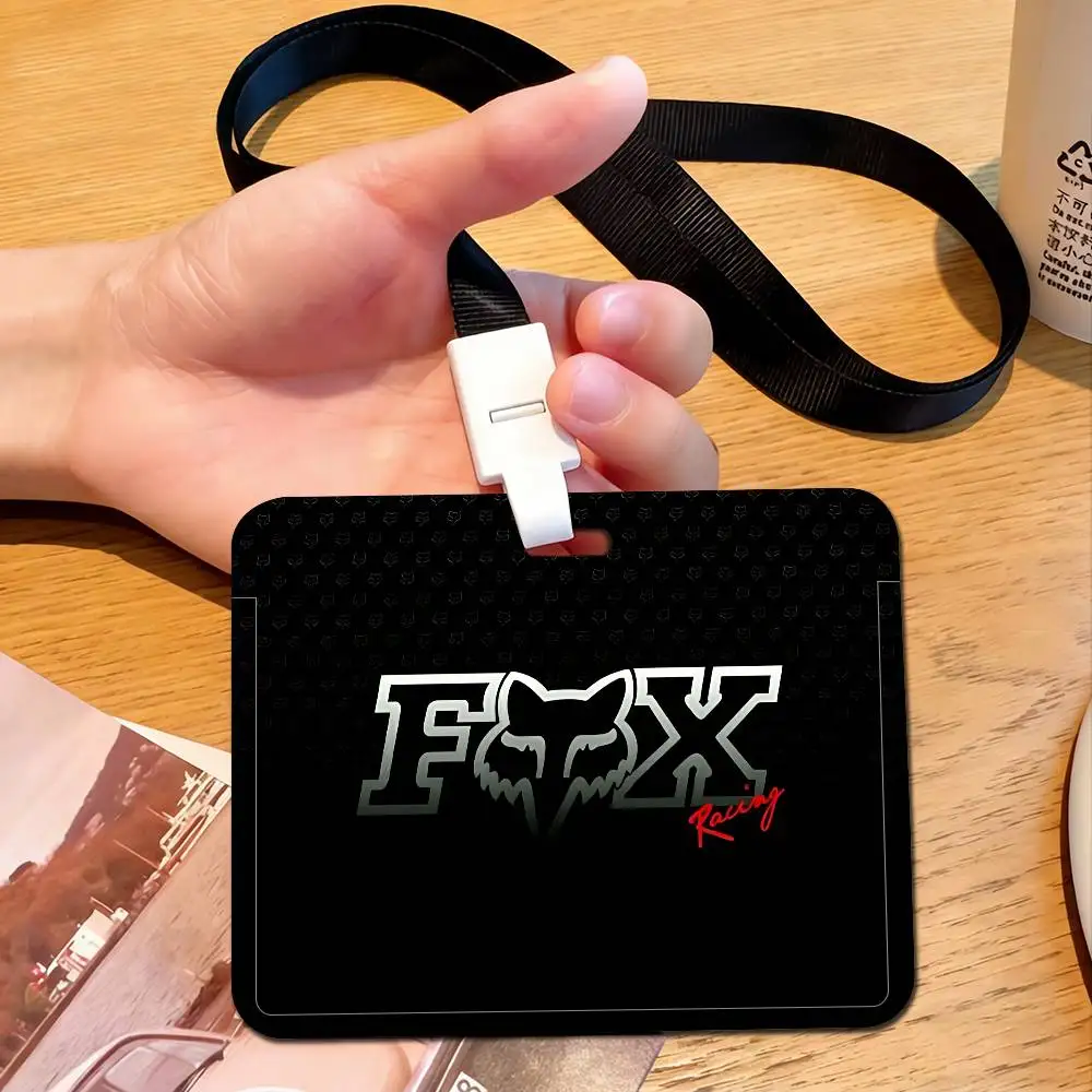 Porte-cartes de crédit F-FOX Racing Car Moto avec long cordon, porte-carte d