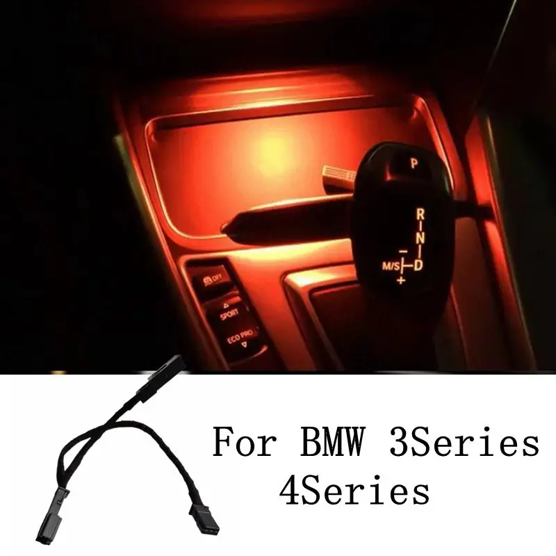 Auto Aschenbecher Umgebungslicht für BMW F30 F31 F32 F33 F34 F36 F80 3 4 Serie Zentrale Getränkehalter Aschenbecher Umgebungslicht Upgrade Lampe Image