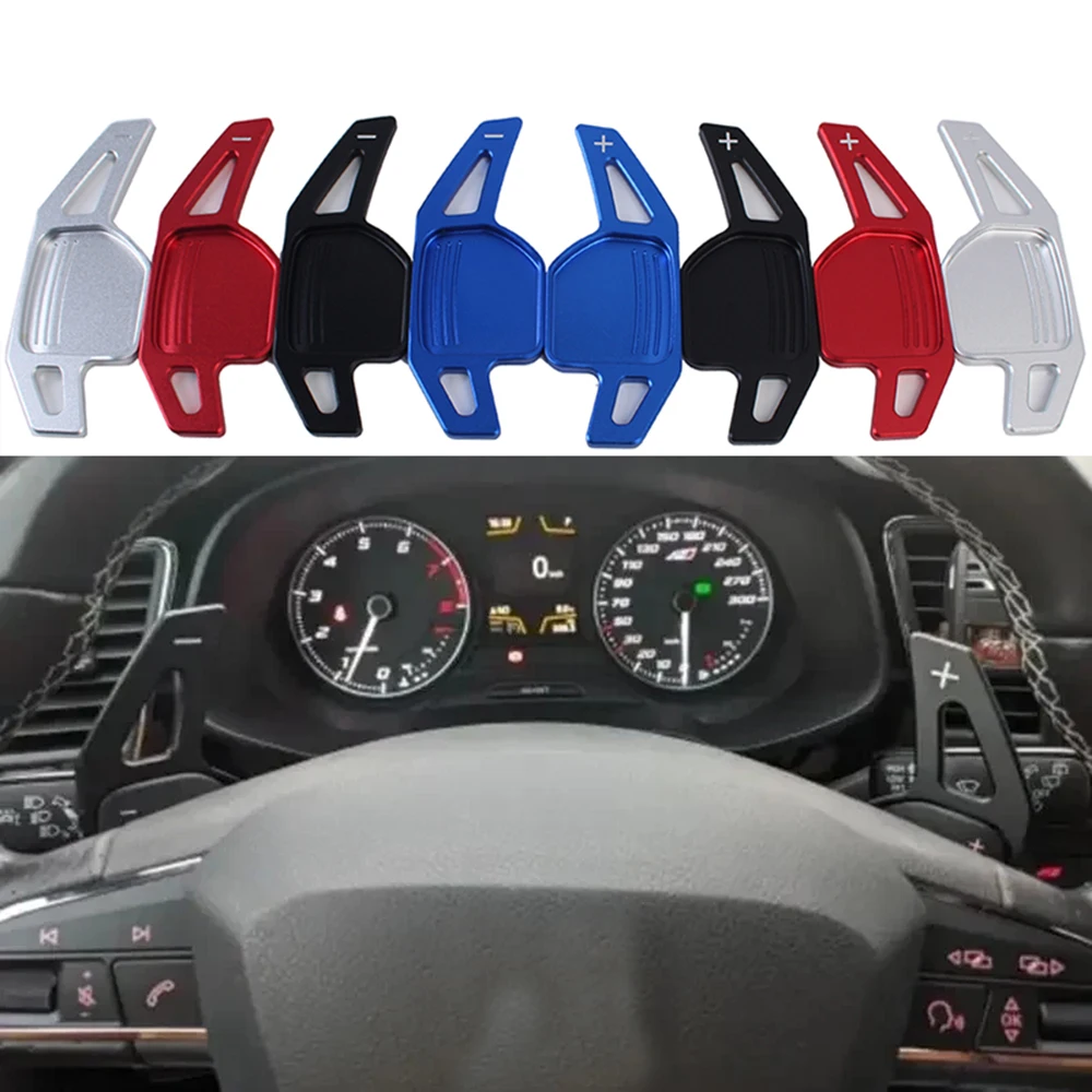 Schaltwippen für Seat Leon Cupra 5F Ibiza 6F Arona Ateca Leon ST Alhambra Aluminium Lenkrad Paddle Shifter Extension 2PCS Image