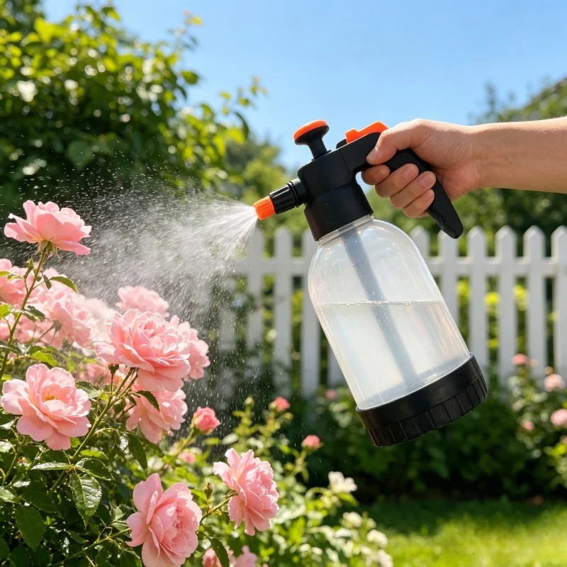 1,2L Auto-Waschsprühflasche Handgehaltener Autowäscher Gießkanne für Auto und Garten Drucksprüher Reinigungswerkzeuge Image