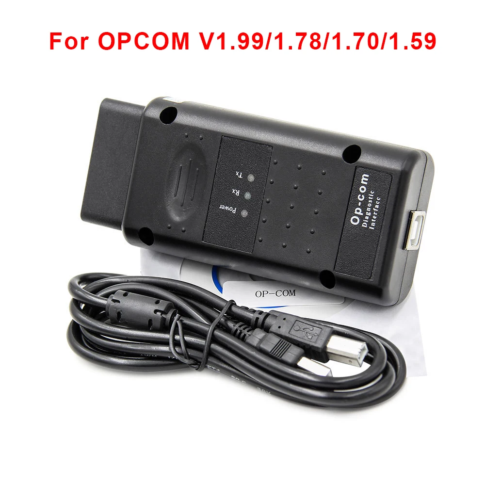Diagnosetool für Opel Flash Firmware PIC18F458 FTDI CAN BUS OBD-Scanner-Tool OPCOM V1.99/1.78/1.70/1.59 Lesen Sie einen klaren Fehlercode Image